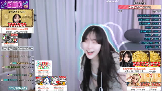 [클립] 티미:)에게 별풍선 28272개 선물 | 아프리카TV VOD