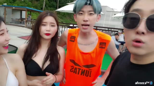 클립 풀빌라비키니 영민x박퍼니x홍이 미녀3명 아프리카tv Vod 