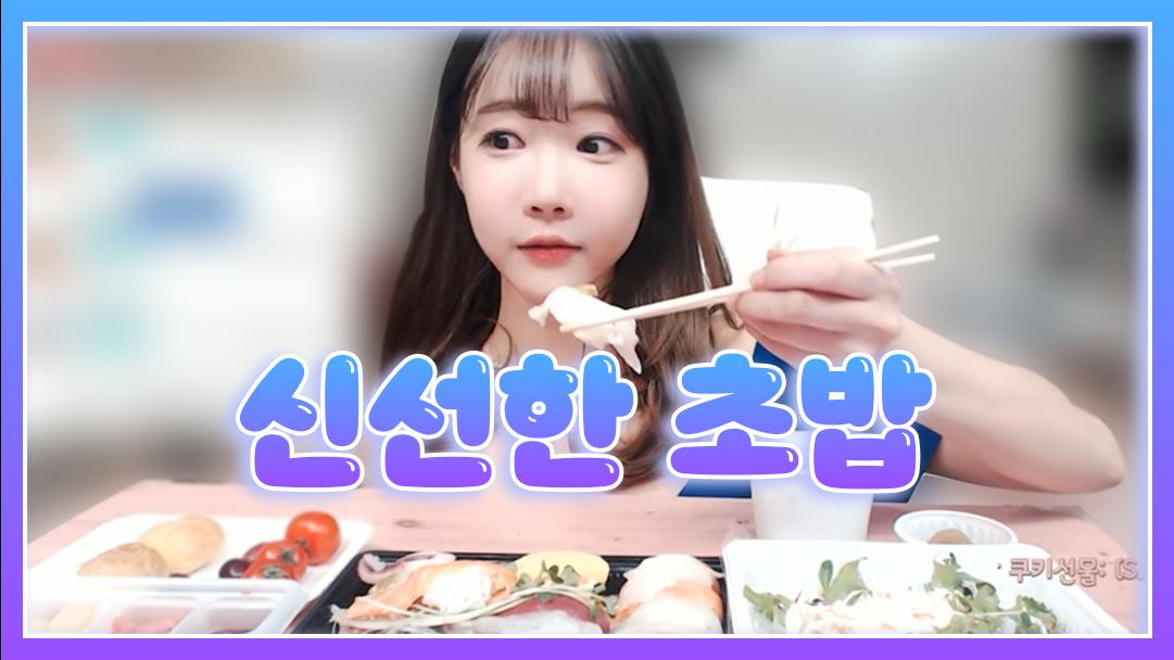 셀리♥ 신선한 회가 올라간 맛있는 초밥 먹방 아프리카tv Vod 