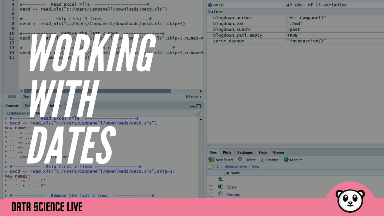 Data Science Live - Working With Dates | SOOP VOD